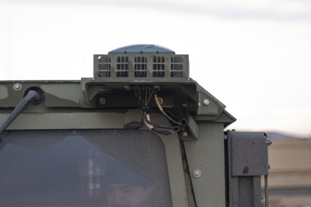 A MAPS GEN II mounted on top of an Army vehicle