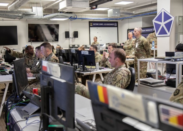 V Corps Conducts CPX 1 in support of Swift Response 25