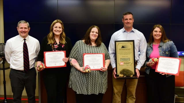 Regulatory team receives Hedgehog Award for Hurricane Helene permitting actions