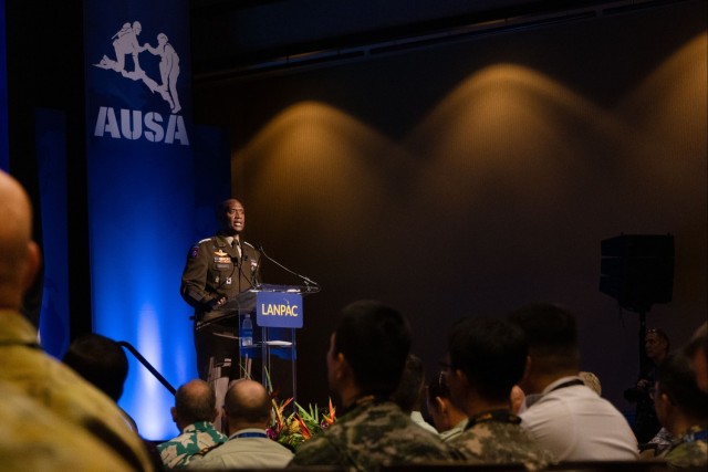 General Brunson emphasizes the role of Land Power in deterrent and regional security in Northeast Asia