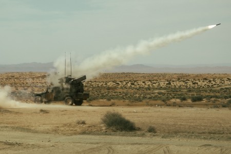Air defense Soldiers fire stinger missiles at African Lion 2025