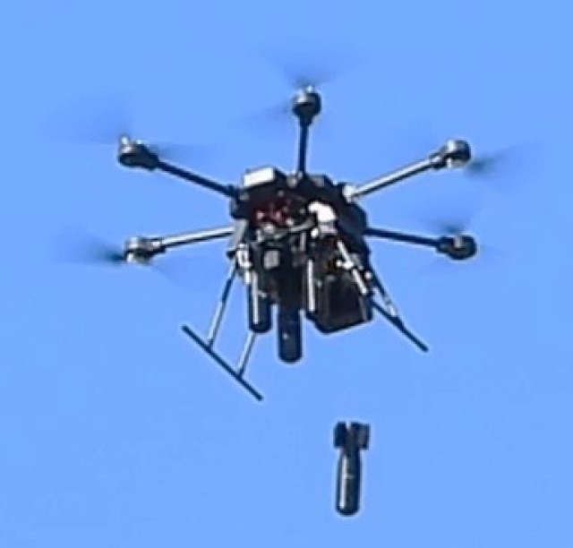Orbital Research’s hunt-kill-return system uses drop-glide munitions with fuses, motion measurement, a multipurpose tail section, and a modular system to transform single-use drones into versatile, lethal assets. (Courtesy Orbital Research)