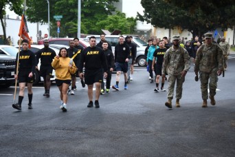 Weighted Words Walk promotes mental health awareness at Camp Humphreys