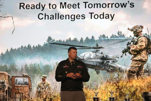MG Clair Gill addresses attendees at the AAAA Summit