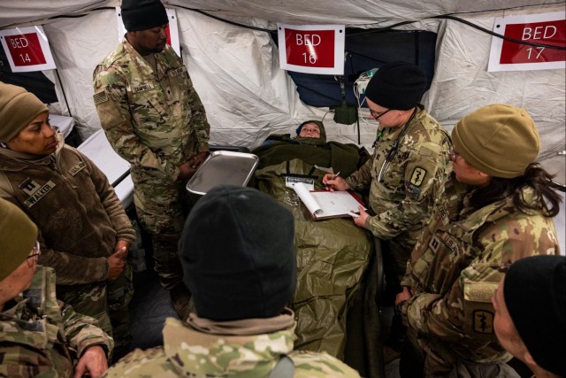 Force Health Protection team conducts site survey with 512th Field Hospital at Vepriai Rocket Base during DEFENDER 2025 in Lithuania