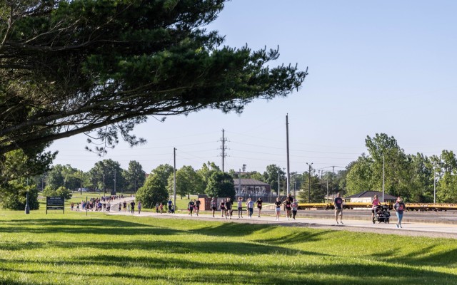 Around 300 individuals participate in the Run to Remember 5K at Fort Knox, Kentucky on May 17, 2025. The run, hosted by Fort Knox Directorate of Family and Morale, Welfare and Recreation, was the third race in the 2025 Fort Knox Race Series.
