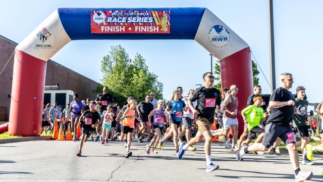 Around 300 individuals participate in the Run to Remember 5K at Fort Knox, Kentucky on May 17, 2025. The run, hosted by Fort Knox Directorate of Family and Morale, Welfare and Recreation, was the third race in the 2025 Fort Knox Race Series.