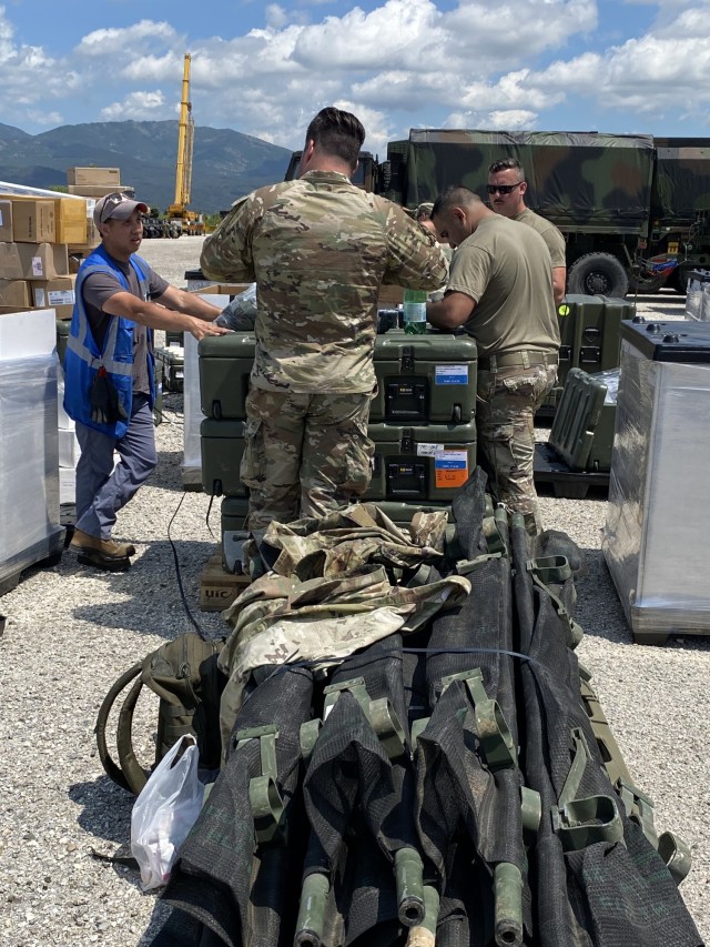 Infantry APS-2 set, more issued to Vermont Army National Guard in Greece for DEFENDER 25