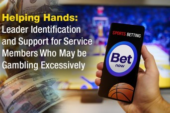 Commentary: Leaders can offer helping hands, support to service members who may be gambling excessively