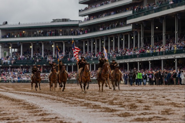 1ID CGMCG Presents the Colors at the Kentucky Derby