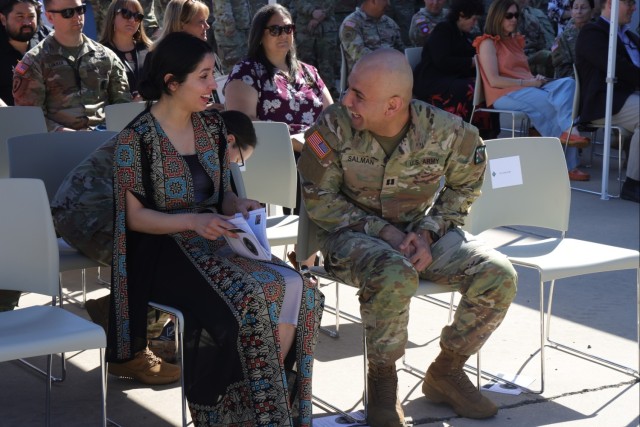 Capt. Ali Salman (right) and Amira Salman (left)