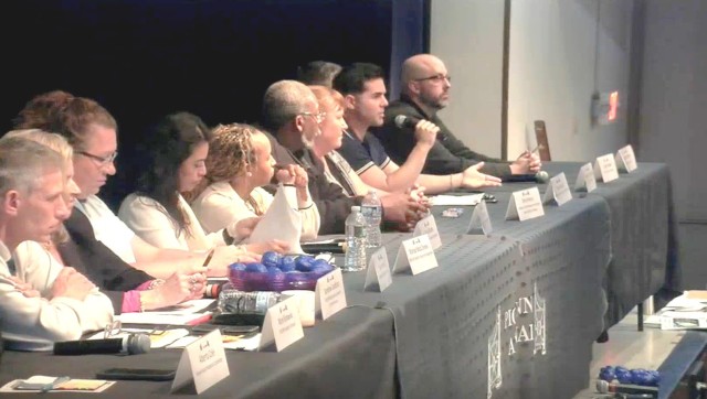 PICATINNY ARSENAL, N.J. - Tony Ardolino, Marketing and Events Coordinator for Family and Morale, Welfare and Recreation, speaks at the Picatinny Installation Community Alliance (PICA) Support Service Panel event on May 15 at the Lindner Conference...