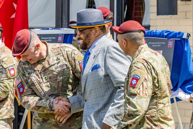 The All American Hall of Fame inducts  retired Command Sgt. Maj. Basnight
