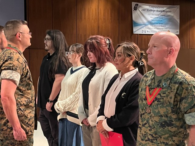 PICATINNY ARSENAL, N.J. - In addition to his military achievements, Master Gunnery Sgt. Patrick Melugin is a devoted family man. He is married to Francia, and together they have one son, Liam, and two daughters, Mia and Sophia.