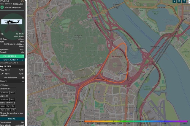 PAT 23 May 1 Flight Path