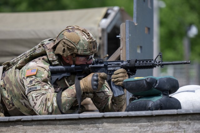 Soldiers compete in the Army Futures Command Best Squad Competition May 12-16, 2025, at Aberdeen Proving Ground, Maryland. The winning squad will represent AFC at the U.S. Army level best squad competition. (U.S. Army photo by Greg Newswanger)