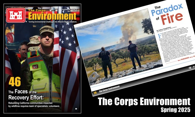 Content in this issue includes ongoing projects and initiatives from across the Army environmental community that are leveraging environmental stewardship as a force multiplier — enhancing military re