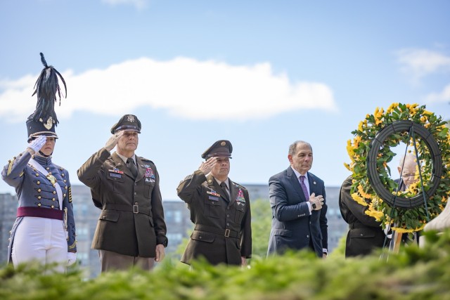 Old Grads of all ages, friends and family gathered at Thayer Statue to lay the Wreath during the 2025 Thayer Wreath Laying Ceremony on May 20 during graduation week at the U.S. Military Academy. Following this, the crowd gathered at The Plain to...