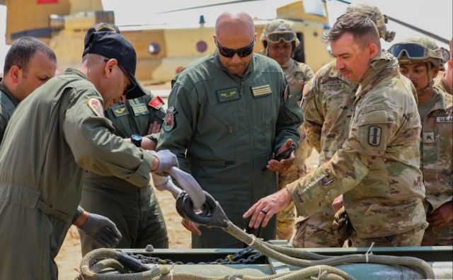 New Hampshire National Guard teams with Morocco for sling load training at African Lion 2025