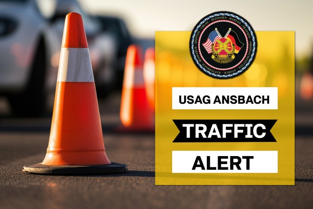 Inbound and outbound traffic at Katterbach and Bismarck Kasernes have been rerouted effective May 29, 2025.