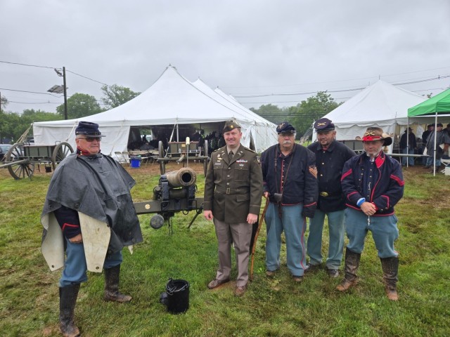 RARITAN, N.J. - Somerset County Vocational and Technical High School presented “Proud To Be An American Day” at Washington School Park, in Raritan, May 22.  Picatinny Arsenal&#39;s Maj. Johnathan Hardin served as one of the event&#39;s guest...
