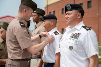 CAMP HUMPHREYS, South Korea – Two Soldiers from U.S. Army Garrison Humphreys earned the new Master Combat Infantryman Badge (MCIB), May 5, 2025. The MCI...