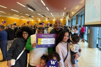 Madigan staff member celebrates achievement as part of a family legacy in health care