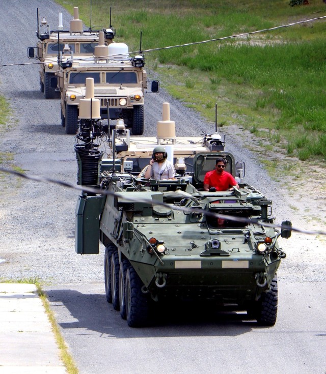 U.S. Army DEVCOM C5ISR Center conducts R&D in the Mobile and Survivable Command Posts project during Network Modernization Experiment 24 at Joint Base McGuire-Dix-Lakehurst, New Jersey, in August 2024.