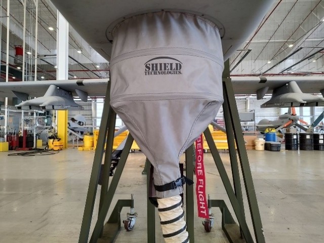 A new cooling shroud covers a Common Sensor Payload.