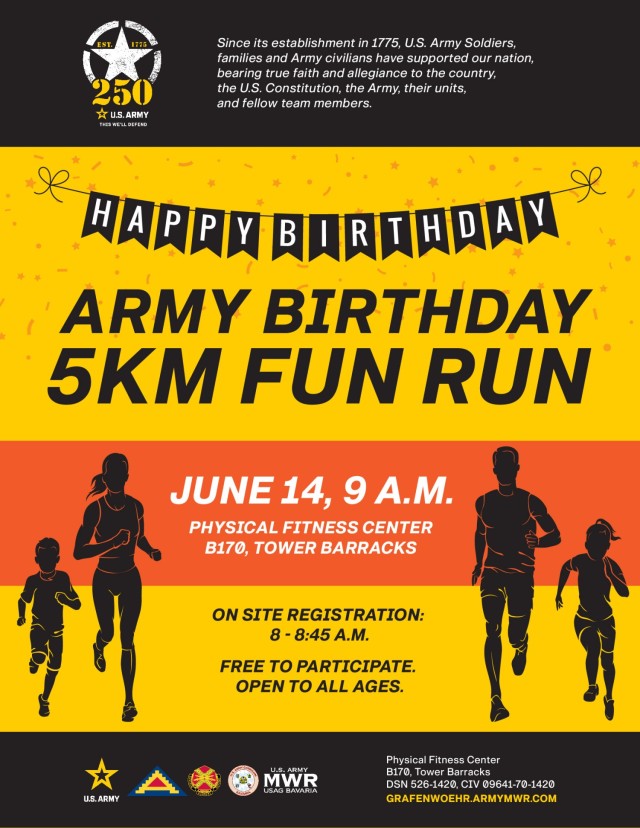 250th U.S. Army Birthday events in Bavaria