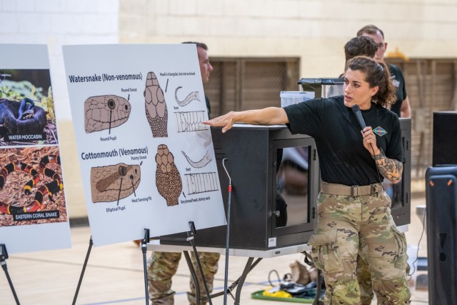 The 5th Ranger Training Battalion hosts an open house Apr. 26 2025, at Camp Frank D. Merrill in Dahlonega, GA. The event consisted of a mountaineering, hand-to-hand combat and reptile demonstration, as well as static displays and a Rangers in...