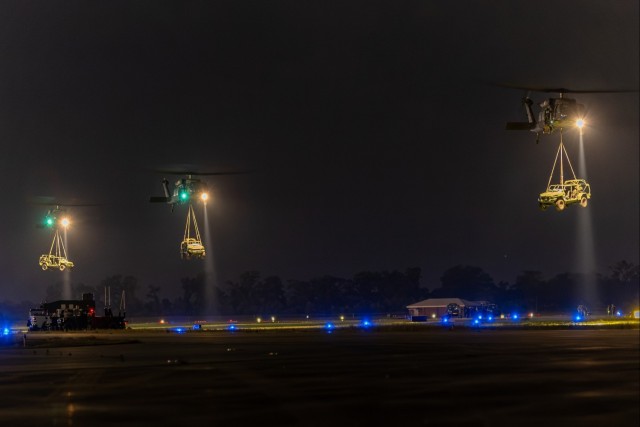 UH-60 sling load Infantry Squad Vehicles