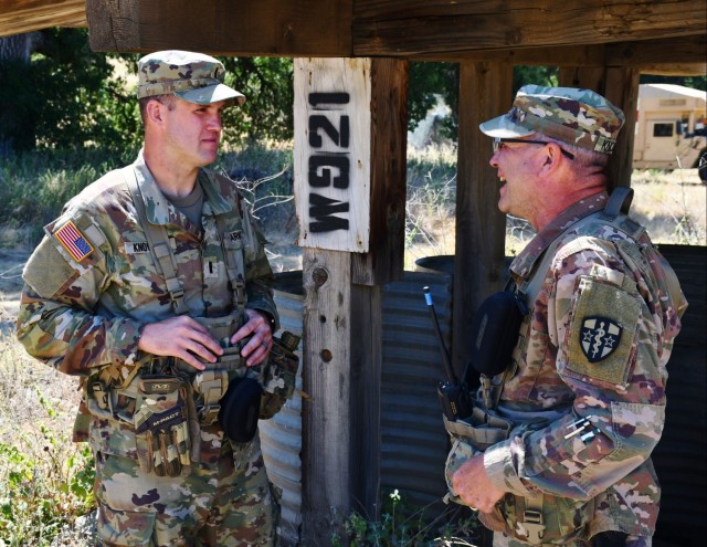 Army Reserve father and son reconnect at Mojave Falcon 25