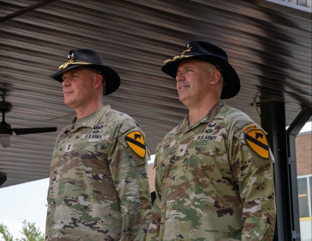 1st Cavalry Division Hosts Retreat Ceremony for Brigadier General Robert G. Born