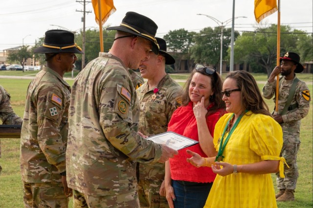 1st Cavalry Division Hosts Retreat Ceremony for Brigadier General Robert G. Born