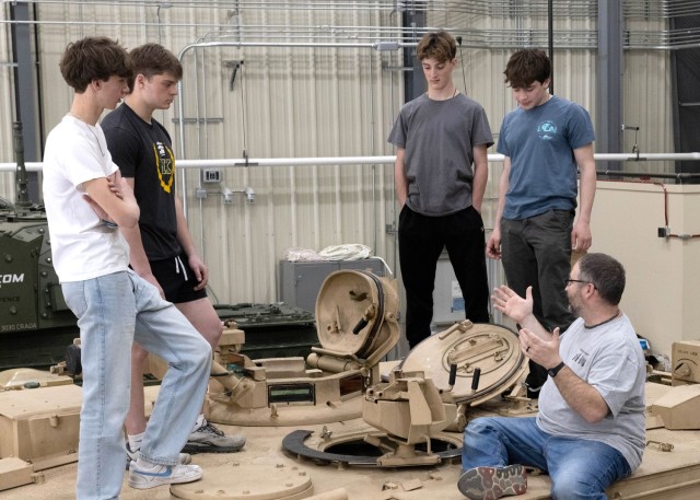PICATINNY ARSENAL, N.J. - The U.S. Army Combat Capabilities Development Command (DEVCOM) Armaments Center&#39;s STEM office, in coordination with Universal Technical Resource Services (UTRS), Inc., hosted a tour for students enrolled at Morris...