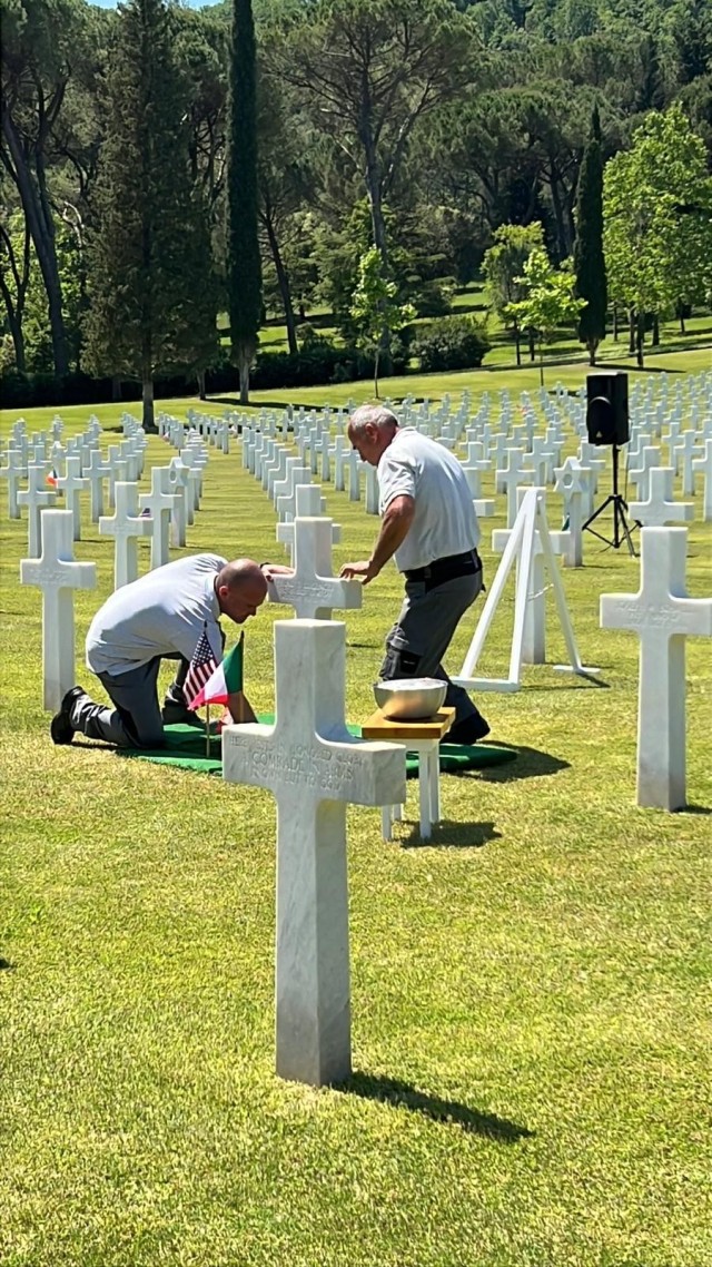 Operation Benjamin honors Jewish Soldier at Florence American Cemetery