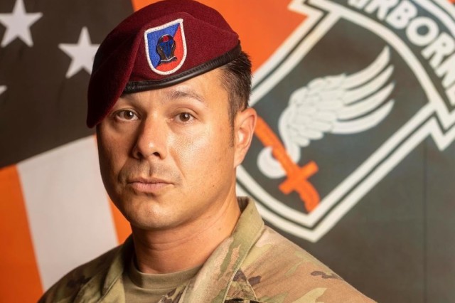 Sgt. Maj. Brian Briggs, a paratrooper with the 173rd Airborne Brigade.