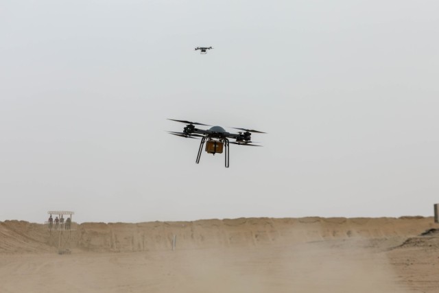 1st TSC displays technological advancements with TRV-150 drone