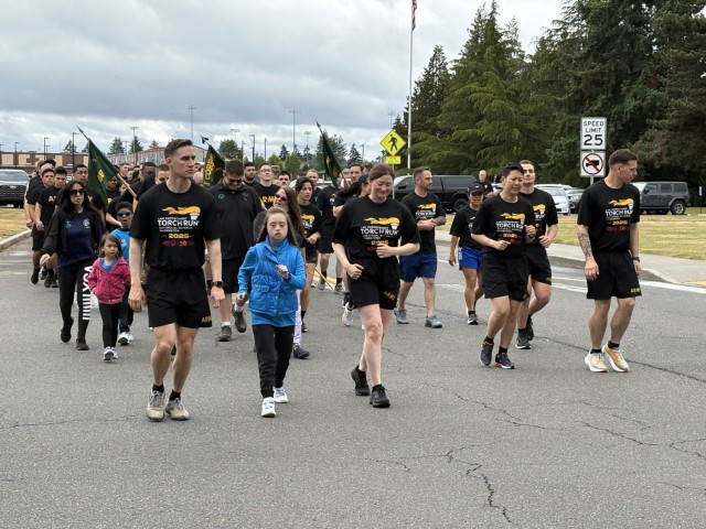 JBLM Law Enforcement Torch Run supports Special Olympics athletes