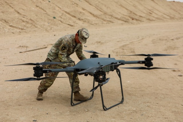 1st TSC displays technological advancements with TRV-150 drone