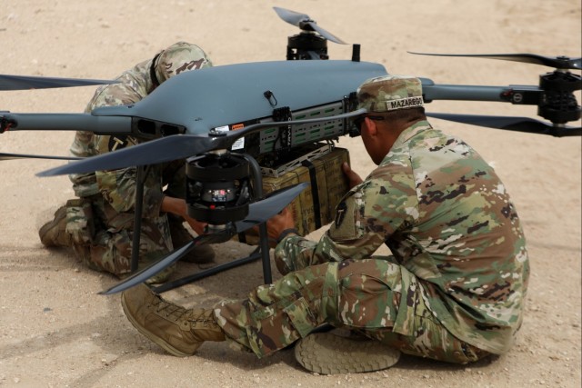 1st TSC displays technological advancements with TRV-150 drone