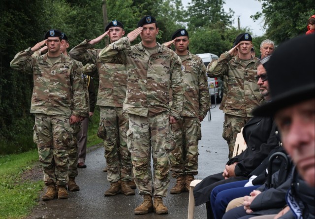 V Corps Commander Honors Eisenhower’s Legacy at Amfreville Ceremony