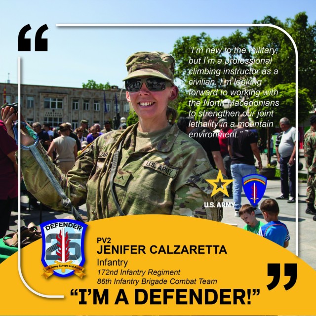 I&#39;m a Defender: Vermont National Guard soldier poses for a photo at Immediate Response 2025 in North Macedonia