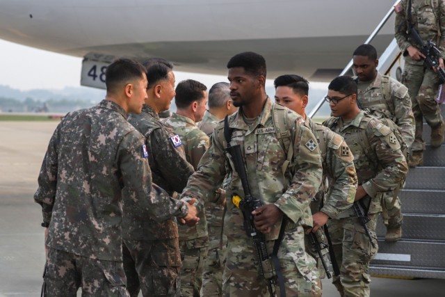 New U.S. Army Korea Rotational Force arrives on peninsula