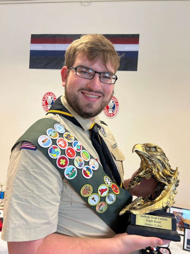 Darby Military Community Honors Anthony Scott Culletto at Eagle Scout Court of Honor