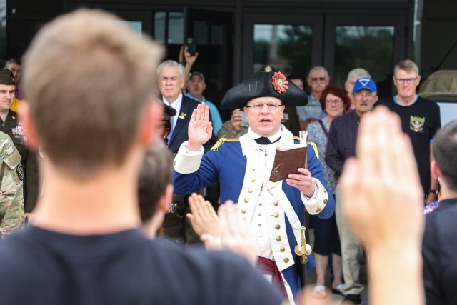 Patton Museum celebrates Army 250th Birthday with enlistment ceremony