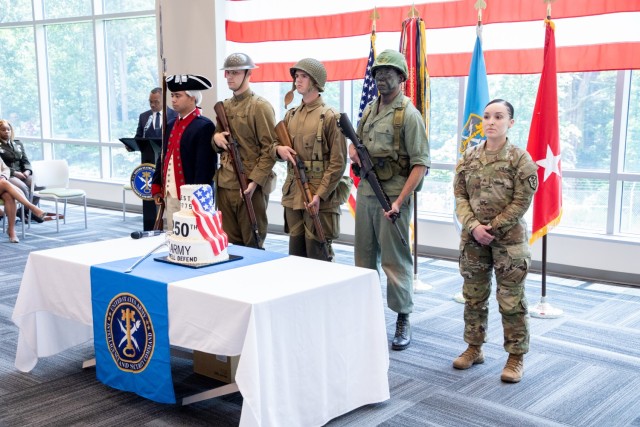 The Army 250th Birthday and Flag Day were celebrated in advance of June 14 at INSCOM, Ft. Belvoir on, 2025. (U.S. Army, INSCOM)