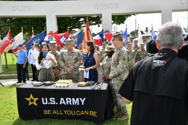 Fort Buchanan Celebrates 250th Army Birthday with Live TV Show Transmission from the Installation