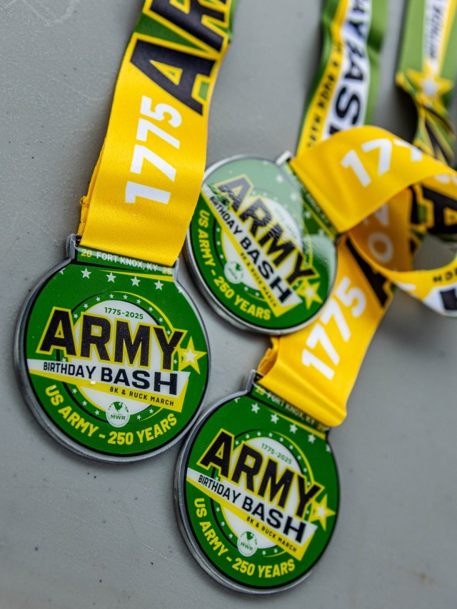 More than 300 individuals participate in the Army Birthday Bash 8K at Fort Knox, Kentucky June 14, 2025. Hosted by the Fort Knox Directorate of Family and Morale, Welfare and Recreation as part of the 2025 Fort Knox Race Series, the run also...